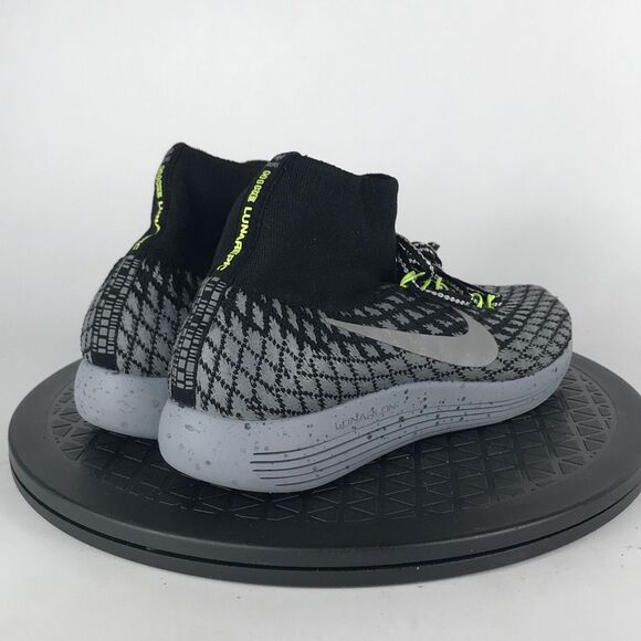 Nike LunarEpic Flyknit Shield H20 Black Running Shoes 849665-001 Womens Size 6.5 - Picture 5 of 12